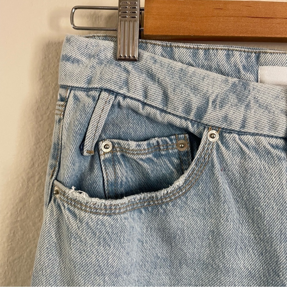 Zara x Good American 90’s Relaxed Jeans Light Wash Size 2 - Picture 6 of 12